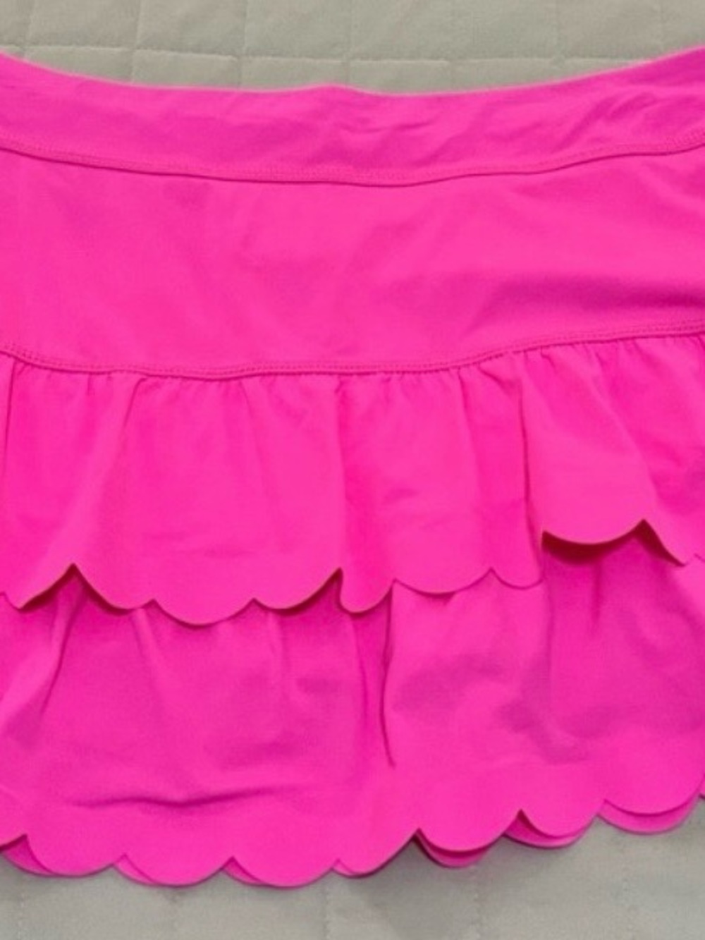 Lilly Pulitzer Bright Hot Pink Ruffled Mini Skirt - Picture 5 of 10